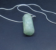 Rough Aquamarine Sterling Silver Necklace image 7