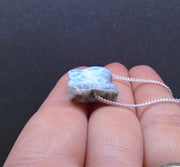 Larimar Nugget with Sterling Silver Chain image 2