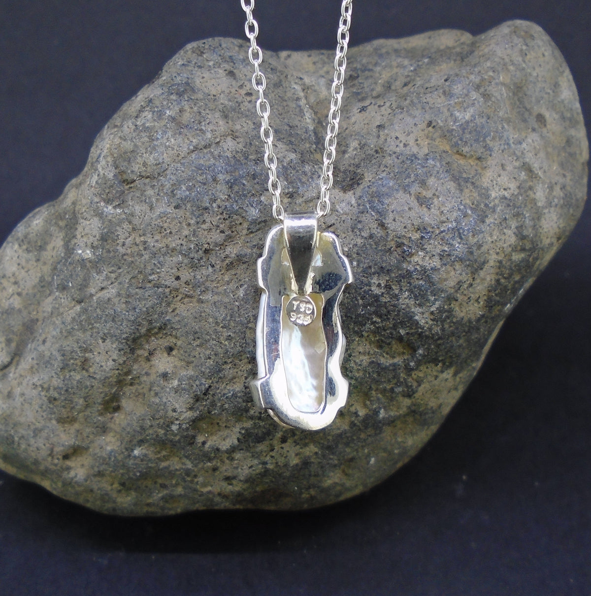Baroque Pearl Sterling Silver Pendant image 7