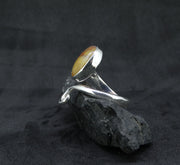 Burn Anne Agate Sterling Silver Celtic Ring image 4