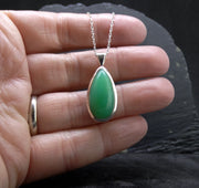 Jelly Chrysoprase Sterling Silver Pendant image 1