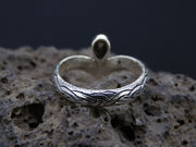 Cairngorm Quartz Scottish Gold and Sterling Silver Wishbone Ring image 5