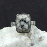Edinburgh Cobblestone Hammered Effect Sterling Silver Ring image 0