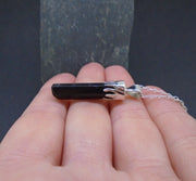 Black Tourmaline Shard Sterling Silver Pendant image 8