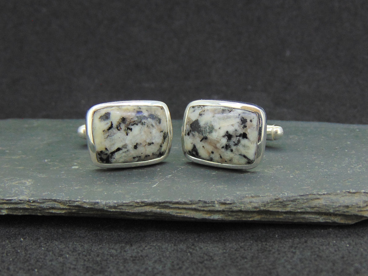 Edinburgh Cobblestone Sterling Silver Cufflinks image 0
