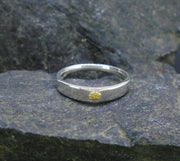 Gold Nugget Sterling Silver Soulmate Rings image 3
