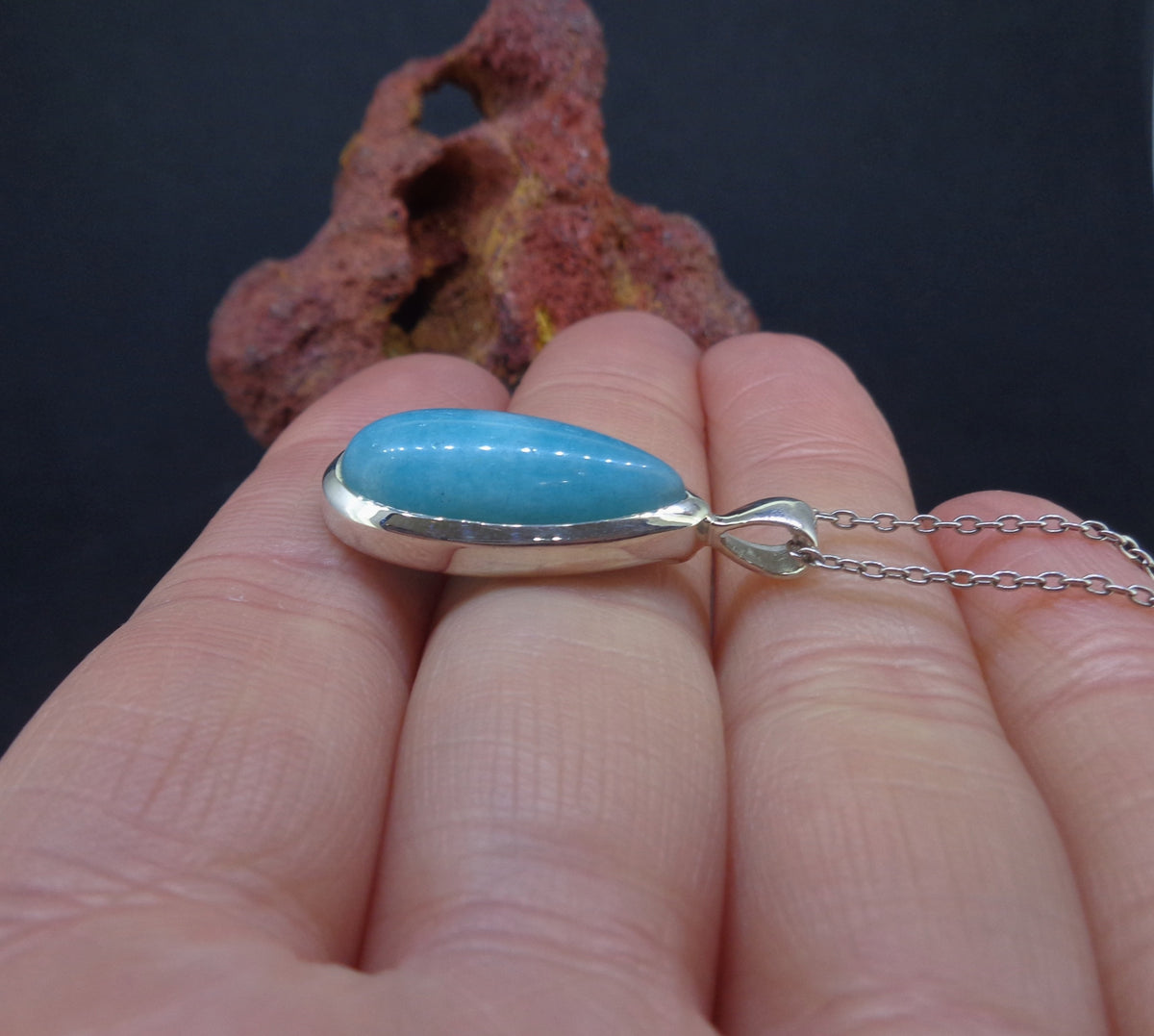 Amazonite Sterling Silver Pendant image 2