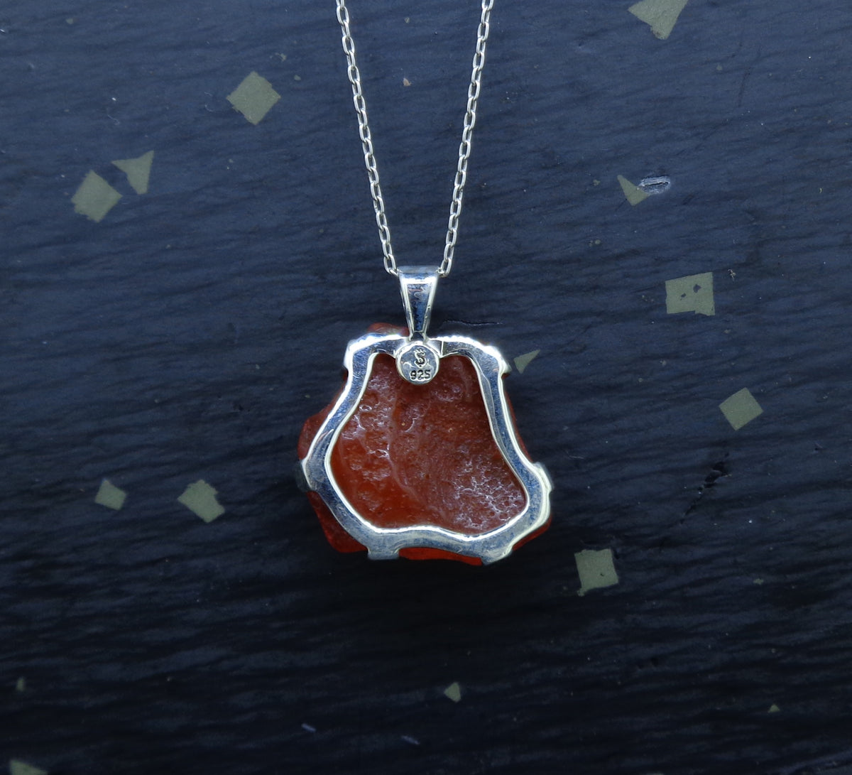 Carnelian Sterling Silver Pendant image 5