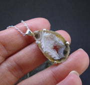 Botswana 'Druzy' Agate Sterling Silver Pendant image 8