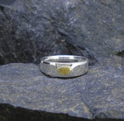 Gold Nugget Sterling Silver Soulmate Rings image 2
