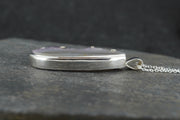 Scottish Agate with Amethyst Sterling Silver Pendant image 3