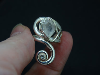 Orrock 'Diamond' & Zircon Sterling Silver Ring image 1