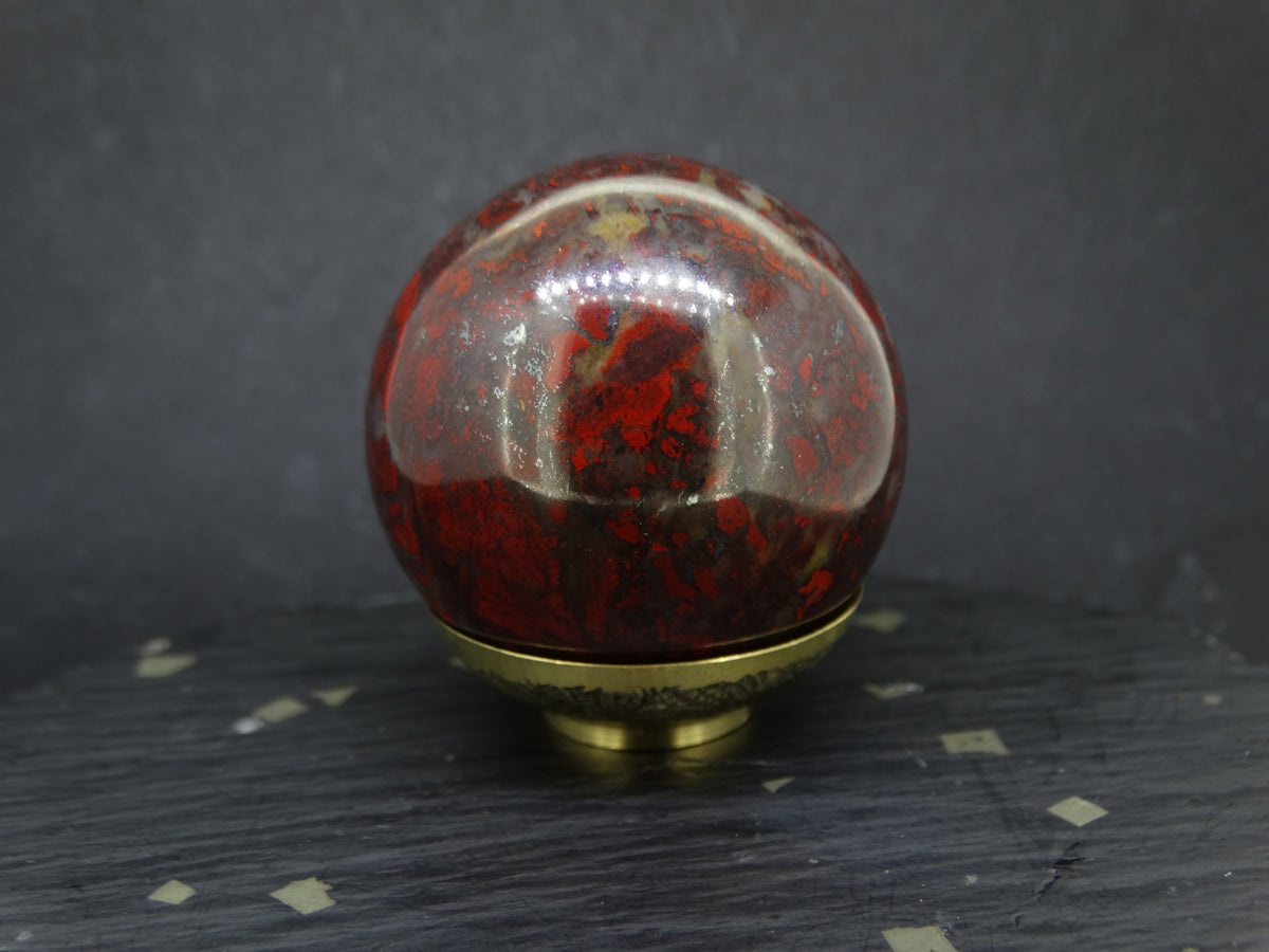 Scottish Red Jasper Carved Sphere image 0