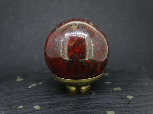 Scottish Red Jasper Carved Sphere image 0