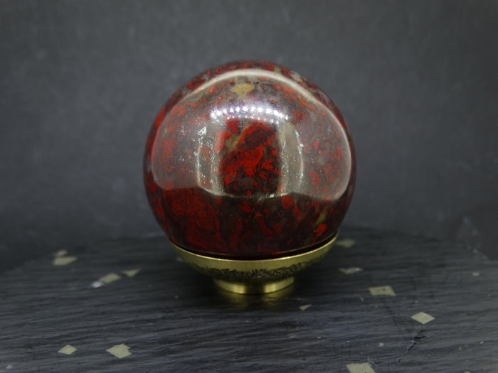 Scottish Red Jasper Carved Sphere image 0