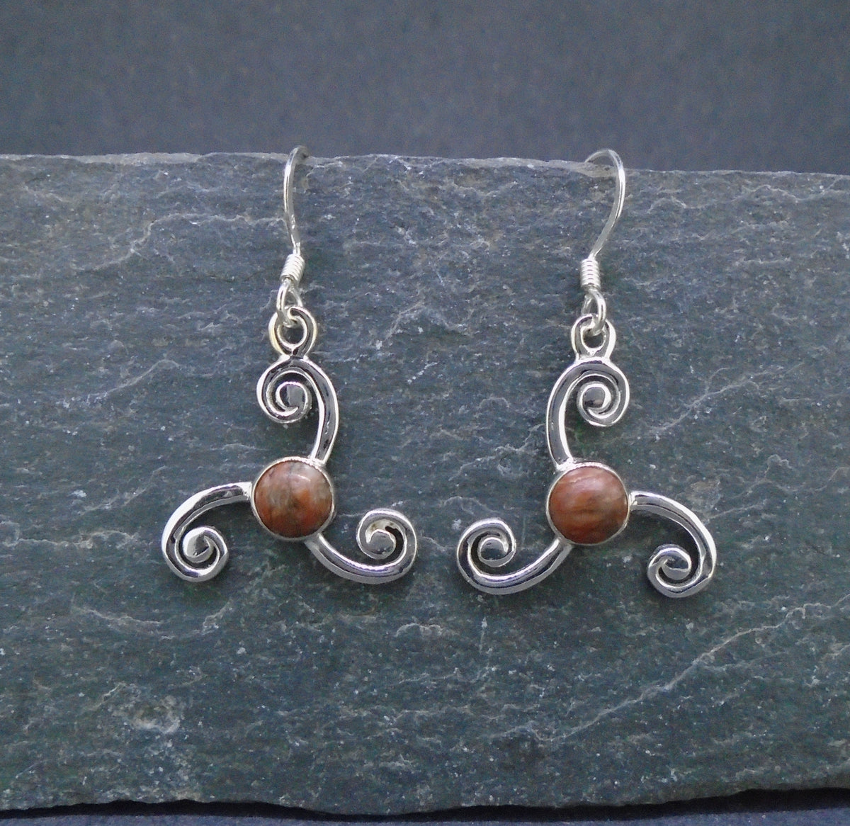 Pictish Wheel Sterling Silver Earrings image 2