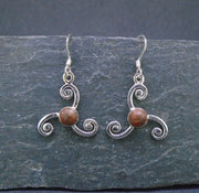 Pictish Wheel Sterling Silver Earrings image 2