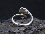 Gold Nugget Sterling Silver Celtic Wrap Ring image 5