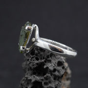 Moldavite Sterling Silver Ring image 3