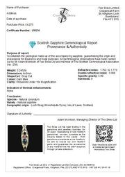 Scottish Sapphire, Elie Ruby, Diamond, Cairngorm Quartz and Garnet Pendant image 6