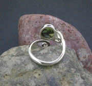Skye Marble Celtic Sterling Silver Ring image 6