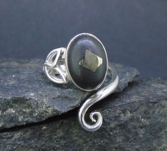 Easdale Gold Sterling Silver Celtic Ring image 0