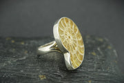 Ammonite Sterling Silver Ring image 2