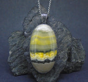 Bumblebee Jasper Sterling Silver Pendant image 2