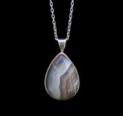 Botswana Agate Sterling Silver Pendant image 0