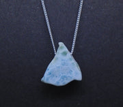 Larimar Nugget with Sterling Silver Chain image 0
