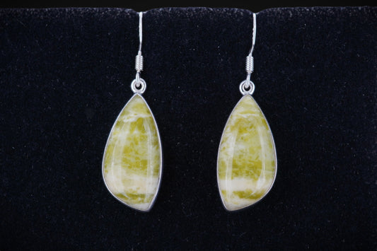 Connemara Marble Sterling Silver Drop Earrings image 0