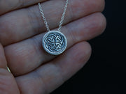 Scottish Sapphire Flower Pendant with 14ct Scottish Gold and 925 Sterling Silver image 5