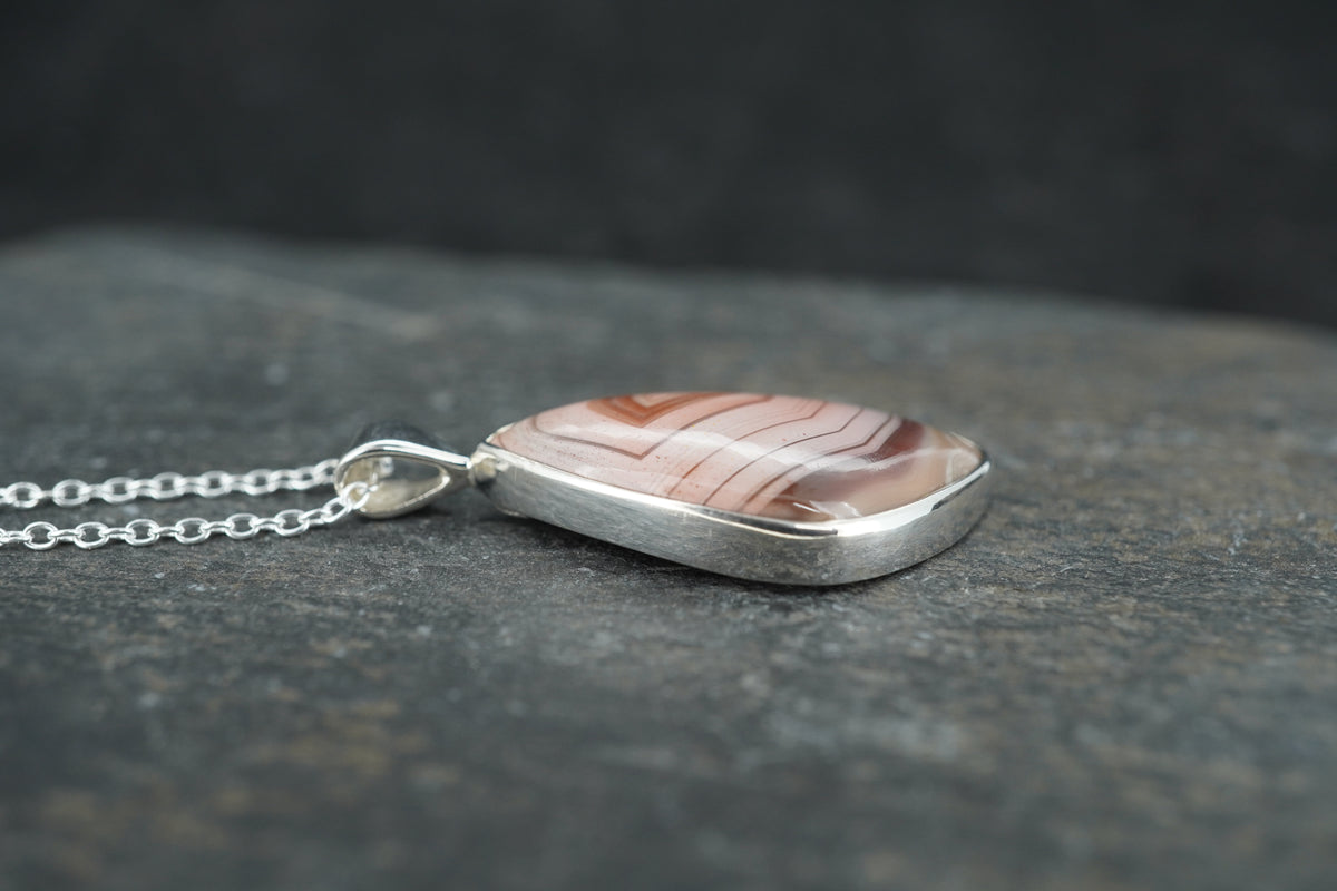 Scottish Agate Sterling Silver Pendant image 3