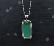 Jelly Chrysoprase Sterling Silver Pendant image 5
