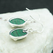 Malachite Sterling Silver Drop Earrings image 3