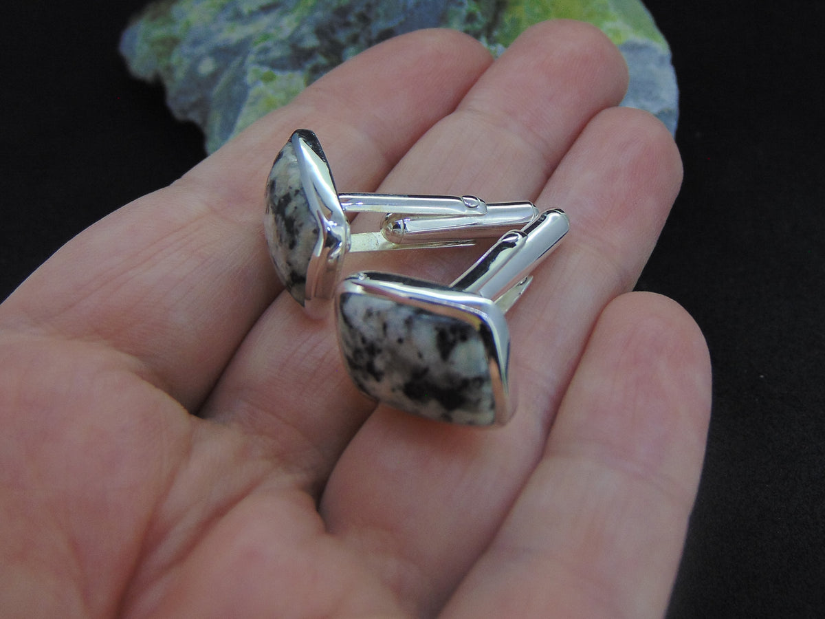 Edinburgh Cobblestone Sterling Silver Cufflinks image 1
