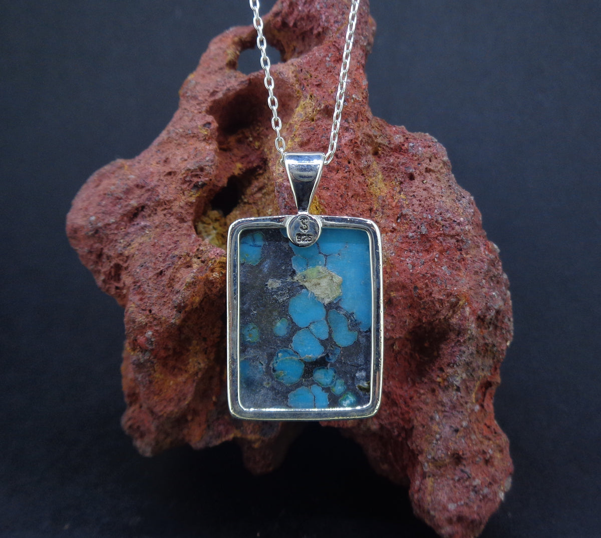 Turquoise Sterling Silver Pendant image 5
