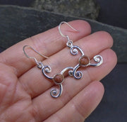 Pictish Wheel Sterling Silver Earrings image 1