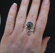 Skye Marble Celtic Sterling Silver Ring image 1