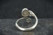 Cairngorm Quartz Sterling Silver Celtic Ring image 4