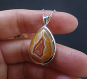 Botswana Agate Sterling Silver Pendant image 5