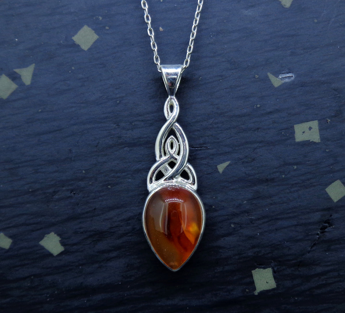 Carnelian Sterling Silver Pendant image 0
