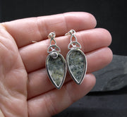 Preseli Bluestone Sterling Silver Celtic Earrings image 4