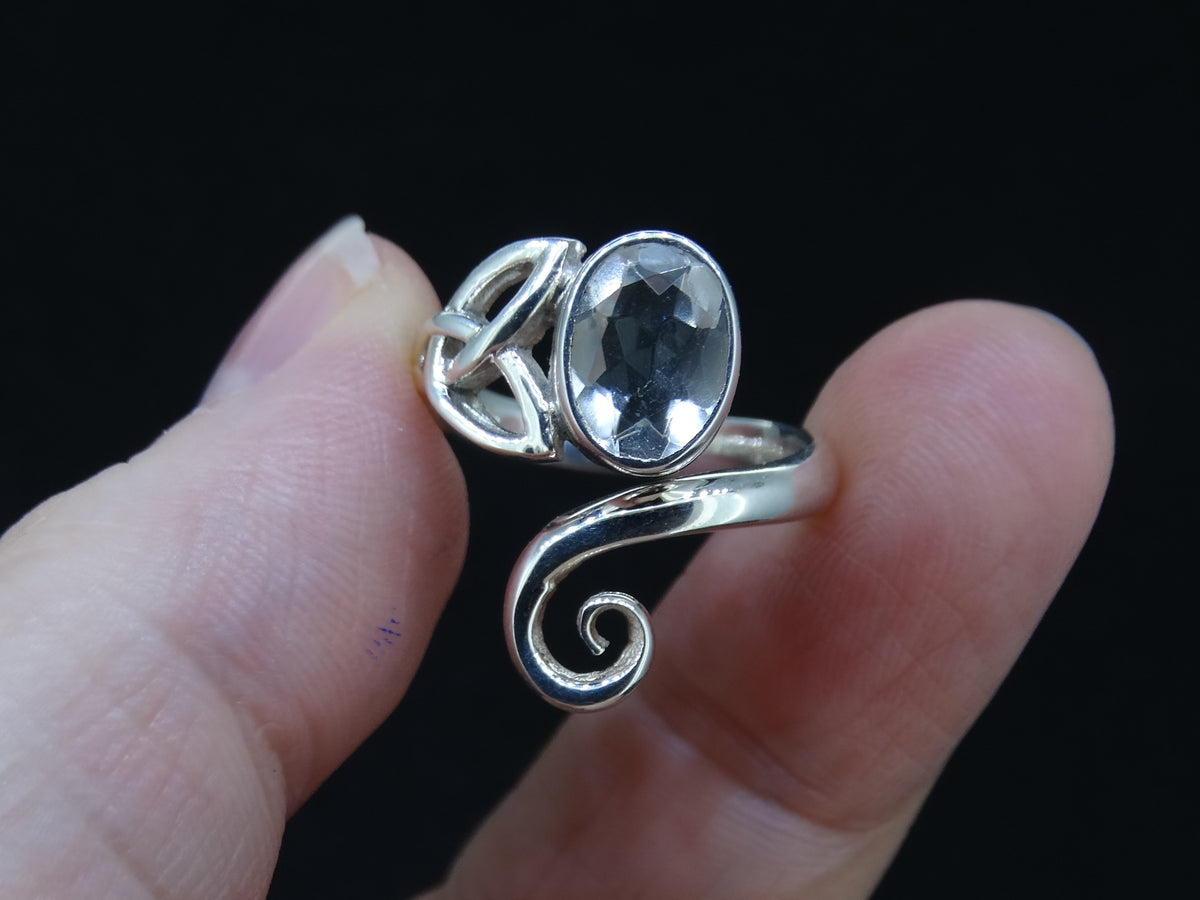 Edinburgh Sea Glass Sterling Silver Celtic Ring image 2