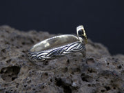Cairngorm Quartz Scottish Gold and Sterling Silver Wishbone Ring image 3