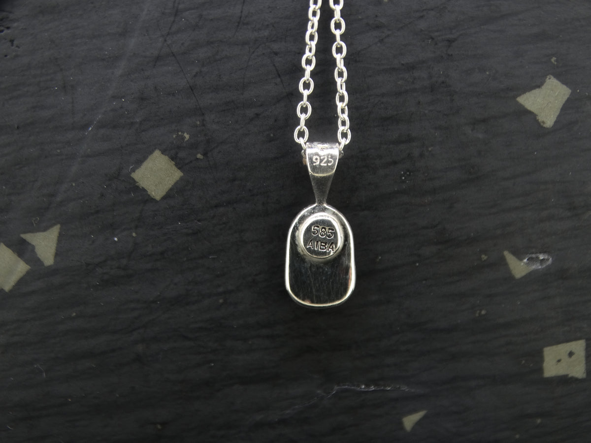 Gold Nugget Sterling Silver Pendant - 15x11mm image 4