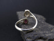 Rhodolite Garnet and Quartz Sterling Silver Adjustable Ring image 7