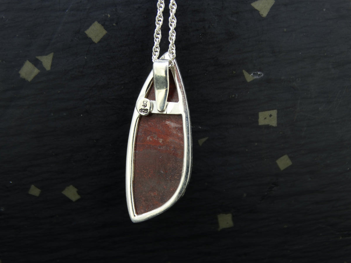 Arthur's Seat Jasper Sterling Silver Pendant image 5