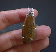 Yowah Natural Opal Sterling Silver Pendant image 2