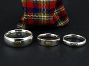 Small Gold Nugget Sterling Silver Wedding Ring image 5